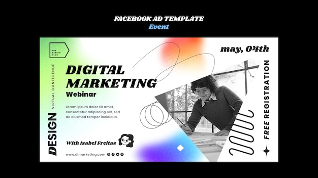 Vorlagendesign für digitales Marketing