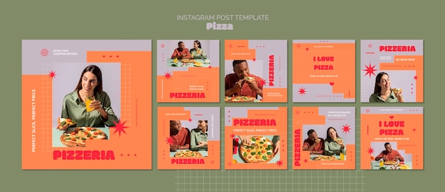 PSD vorlagendesign für pizza-restaurants