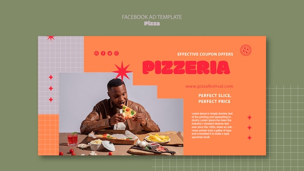 Vorlagendesign für pizza-restaurants