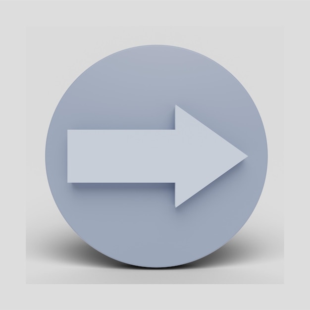 Vorwärts-Taste 3D Illustration Icon Pack