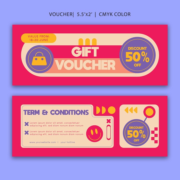 Voucher de venda de verão