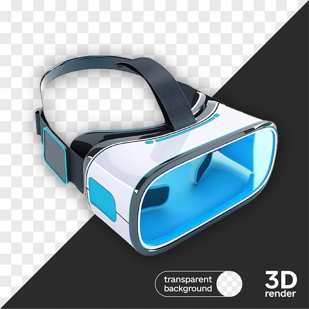 VR-Brille mit 3D-isometrischer Darstellung