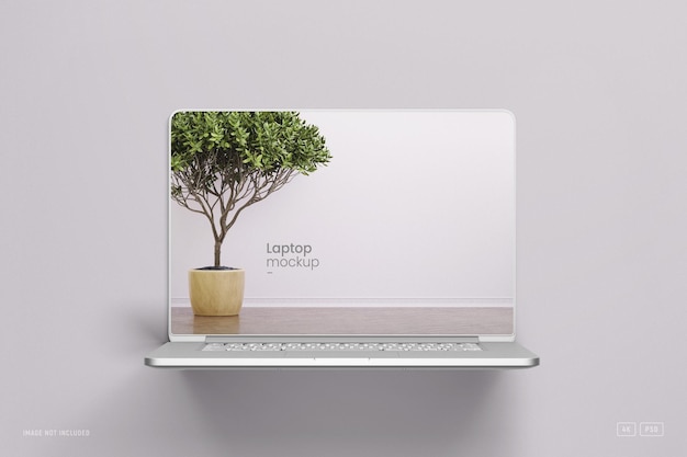 Vue de dessus de la maquette du MacBook Pro