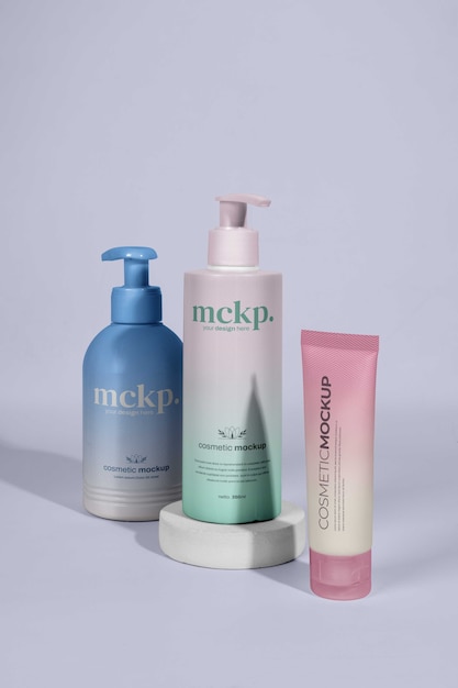 Vue du produit de maquillage pour la peau