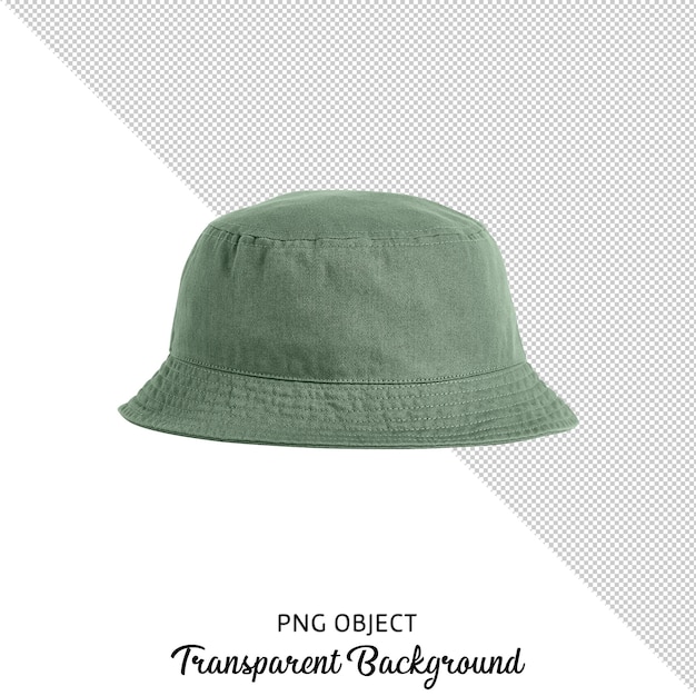 PSD vue de face de la maquette de chapeau unisexe vert de base isolé