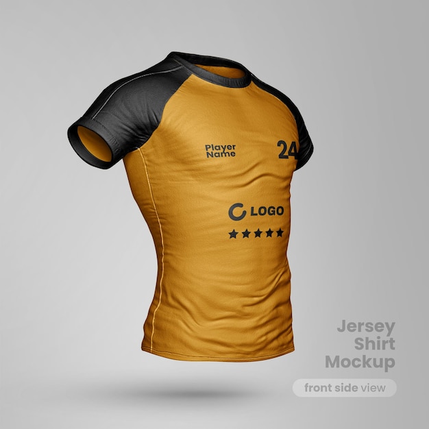 Vue De Face De Maquette De T-shirt En Jersey