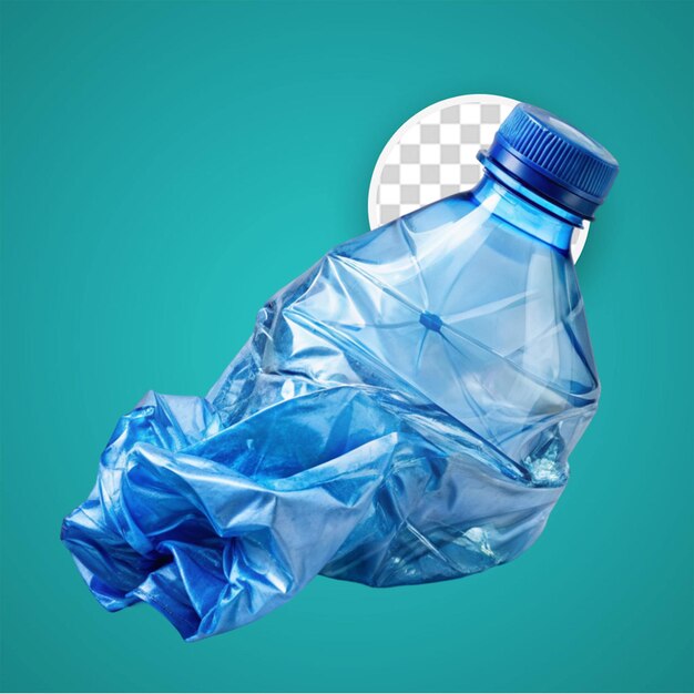 PSD vue de haut sur des bouteilles en plastique