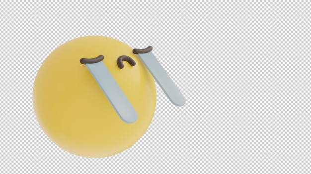 vue inclinée pleurer 2 emoji png