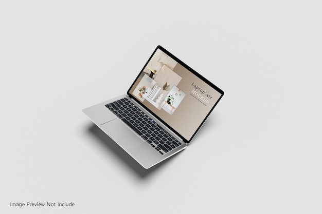 Vue isométrique de la maquette de présentation d'écran multi-appareils réactif isolée