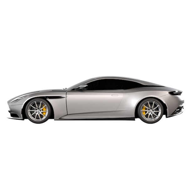 Vue latérale droite de la voiture de sport 3D