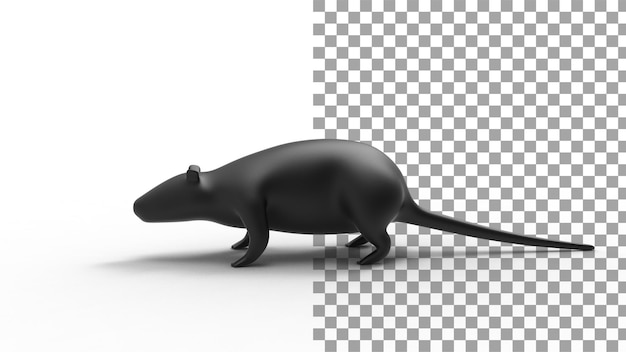 Vue Latérale Du Rendu 3d De La Souris