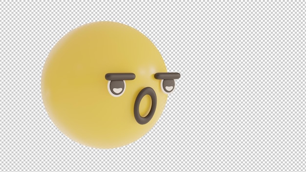 vue latérale étonné 2 emoji png