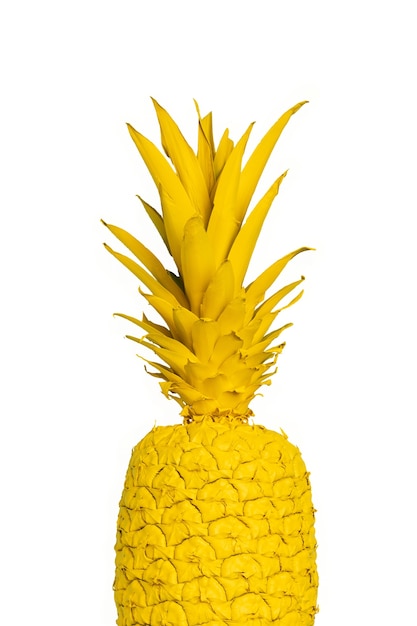 PSD vue rapprochée de l'ananas isolé