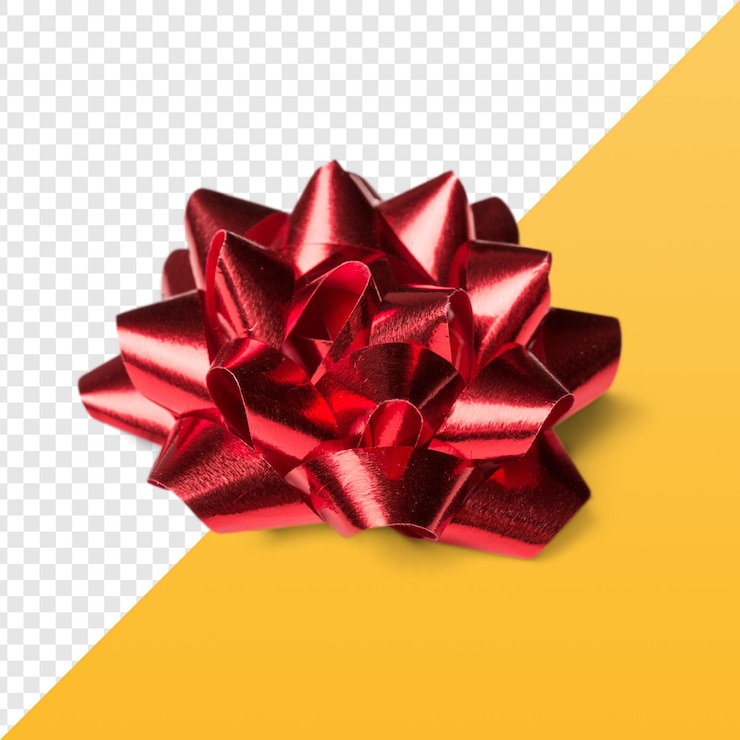 PSD vue rapprochée d'un arc rouge brillant