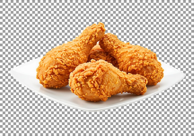 Vue rapprochée des baguettes de poulet croustillant sur une assiette blanche