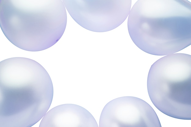 Vue rapprochée des ballons isolés