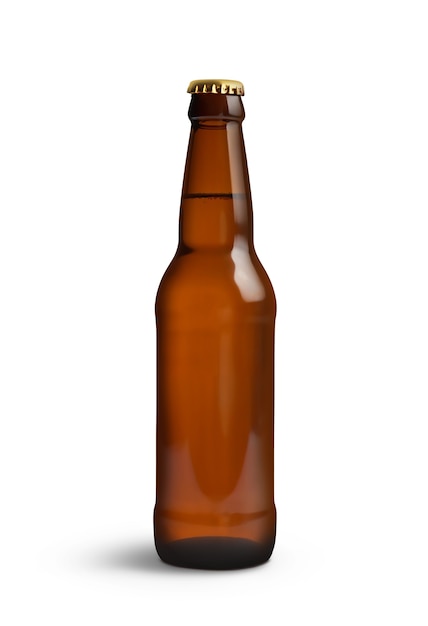 Vue rapprochée de la bière isolée