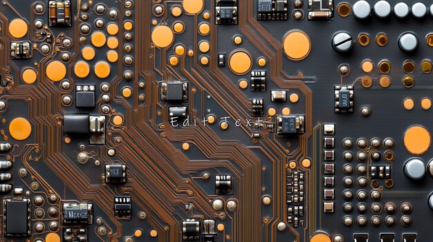 Vue rapprochée d'une carte de circuit imprimé avec ses composants