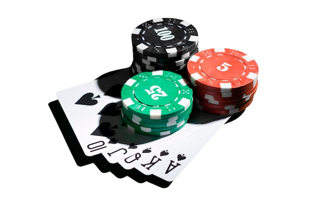 Vue rapprochée des cartes à jouer