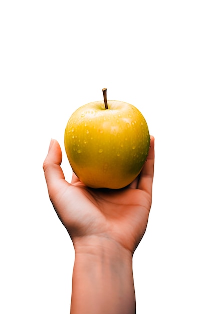 Vue rapprochée de la délicieuse pomme mûre