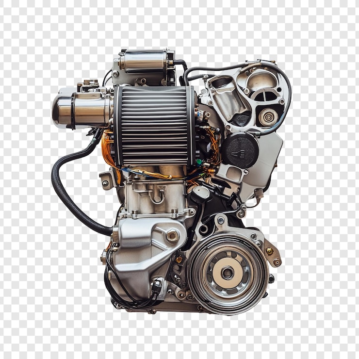 PSD vue rapprochée du moteur