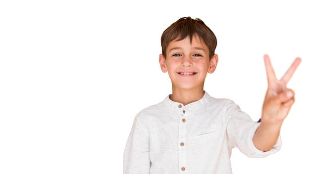 Vue rapprochée du portrait de l'expression de l'enfant