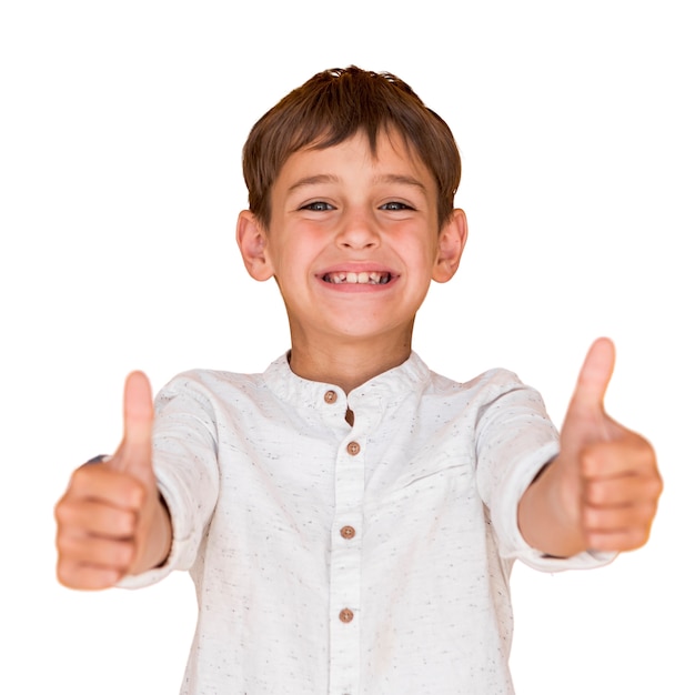 Vue rapprochée du portrait de l'expression de l'enfant