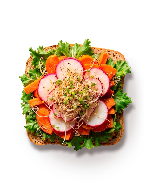 Vue rapprochée du sandwich italien appétissant