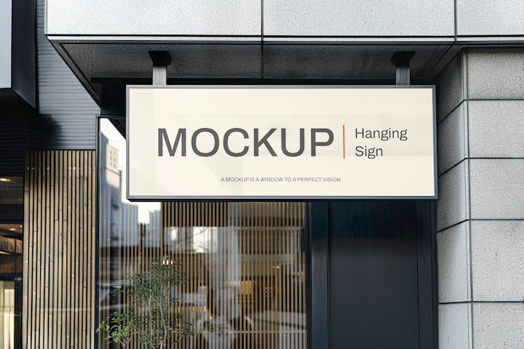 PSD vue rapprochée de la maquette du mur de signalisation