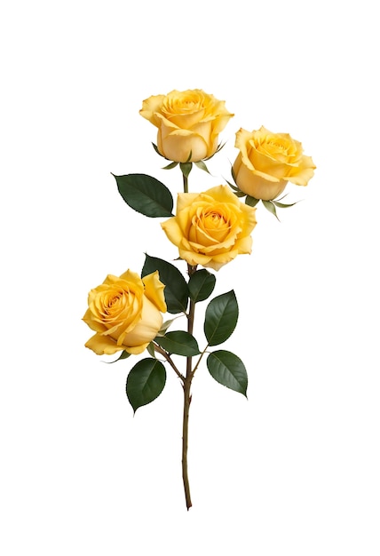 Vue rapprochée de Rose isolée