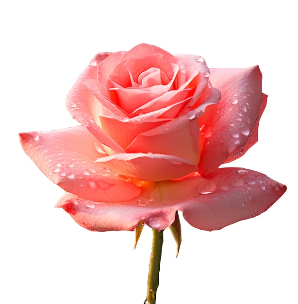 Vue rapprochée des roses isolées