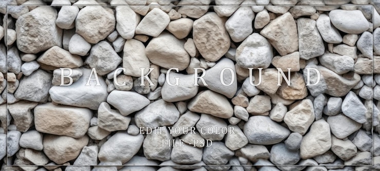 PSD vue rapprochée d'une texture de mur de pierre