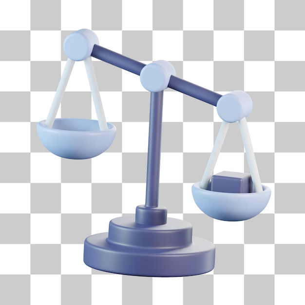 Waage 3D-Symbol
