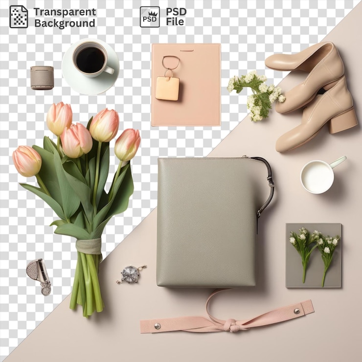 PSD wählen sie das ideale geschenk aus unseren isolierten gegenständen mit durchsichtigem hintergrund