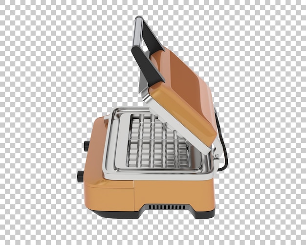 Waffelmacher isoliert auf dem Hintergrund 3D-Rendering-Illustration