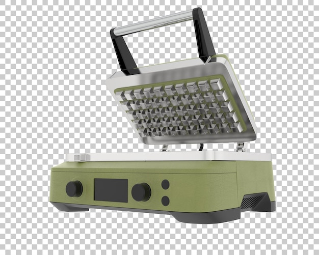 Waffelmacher isoliert auf dem Hintergrund 3D-Rendering-Illustration