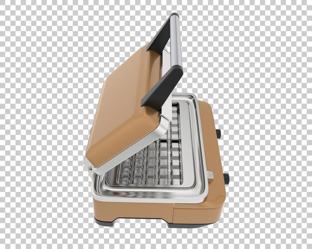 Waffelmacher isoliert auf dem Hintergrund 3D-Rendering-Illustration