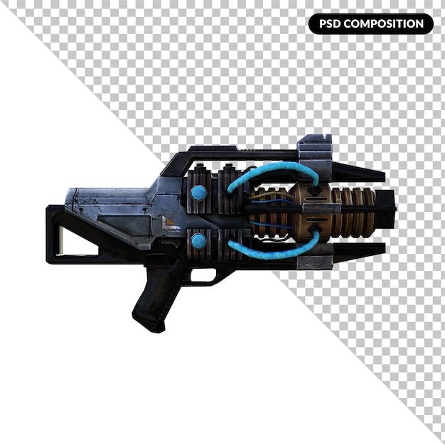 Waffen Max-Effekt isolierte 3D-Darstellung