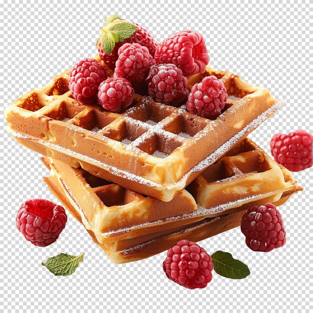 PSD waffles isolados em fundo transparente