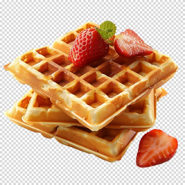 PSD waffles isolados em fundo transparente