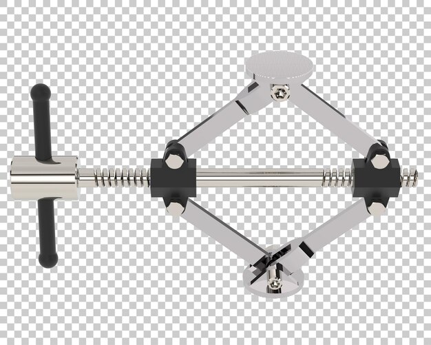 PSD wagenheber isoliert auf transparentem hintergrund 3d-darstellung