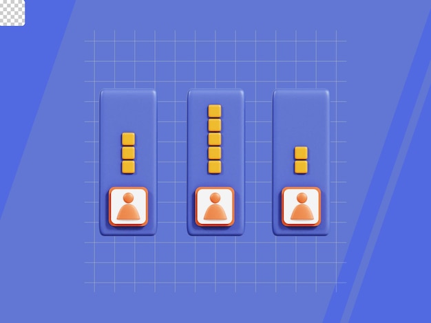 Wahlstatistik 3d-symbol