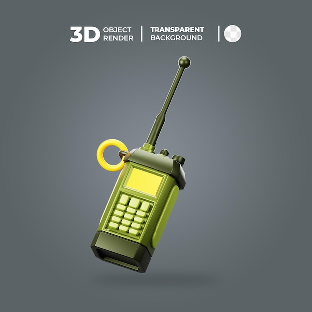 PSD walkie-talkie 3d