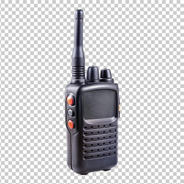 PSD walkietalkie professionnel moderne isolé sur blanc