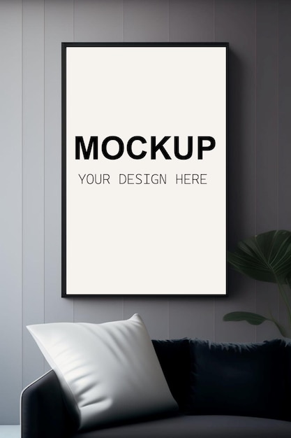 Wallart Mockup Conception pour l'utilisation de wallart pour les maquettes et les cadres photo