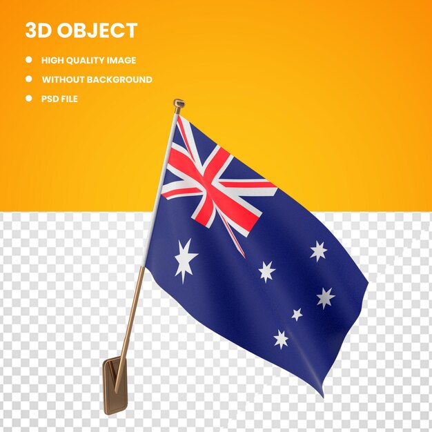 PSD wallflagge von australien