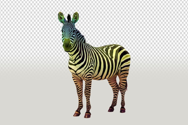 Wallpaper foto hewan Zebra yang diisolasi pada latar belakang transparan