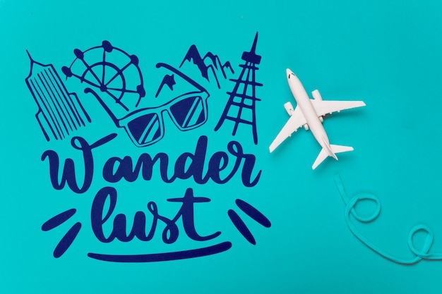 Wander Lust, Citation De Motivation Pour Le Concept De Voyage De Vacances