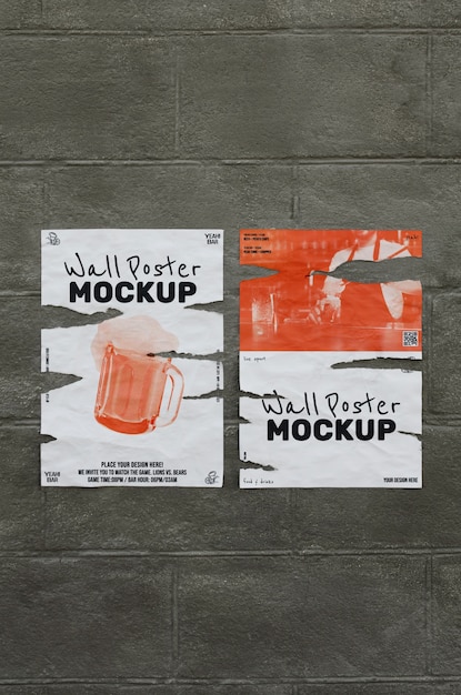 PSD wandplakat-mockup-design