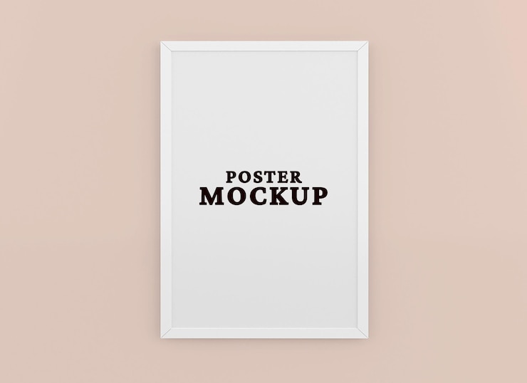 PSD wandplakatrahmen-mockup-design